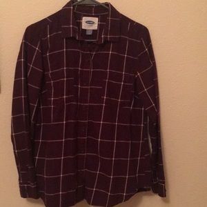 Plaid button down shirt